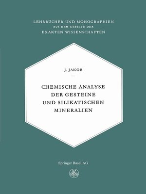 cover image of Chemische Analyse der Gesteine und Silikatischen Mineralien